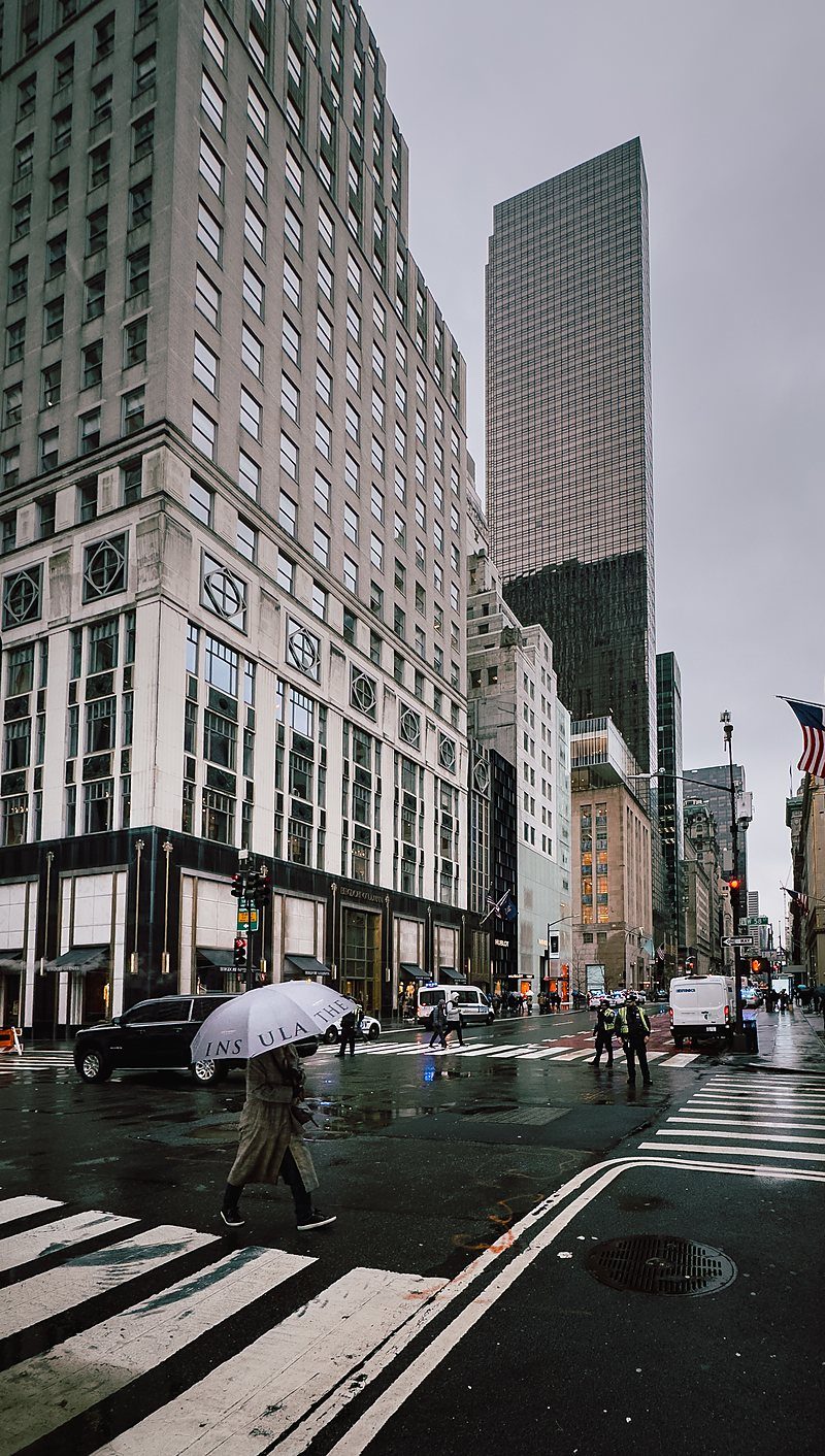 Rainy street in New York