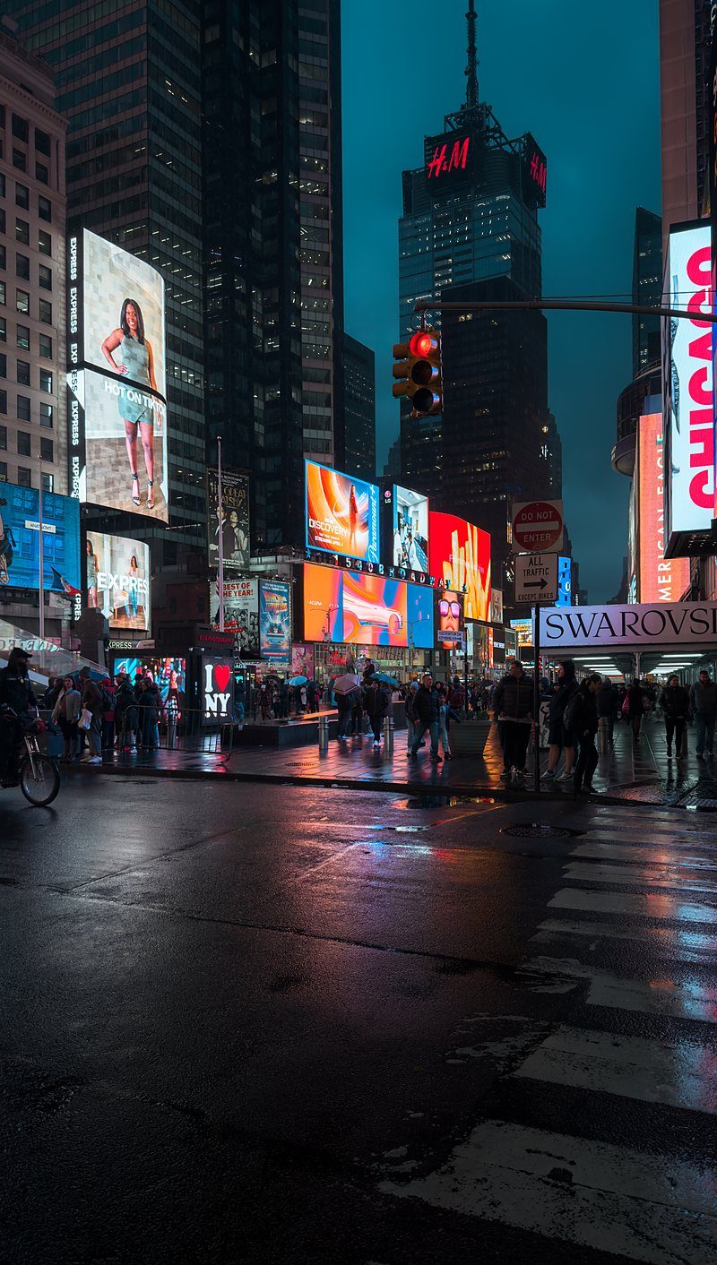 Times Square at night